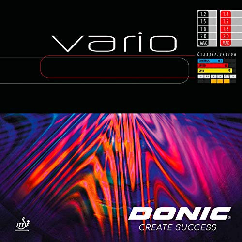 DONIC Belag Vario, schwarz, 1,2 mm