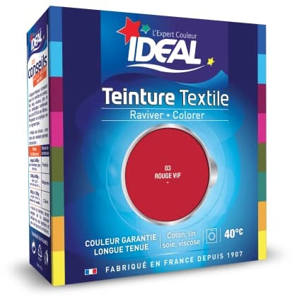 Ideal Teinture Textile Liquide 75 ml Rouge Vif
