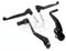 SET Styling-Set Anbauteile (bestehend aus Brems-/Kupplungshebel und Kickstart -/Fußschalthebel, + Schrauben) Farbe carbon