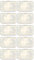 Pack of 10 x Greenbrook CHOC30E Chocbox Plastic Electrical Junction Boxes
