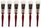 6 x One Inch Decorating Paint Brushes 1 | 25mm Synthetic Bristle