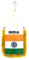 AZ FLAG - Wimpel Indien - 15x10 cm - Indische Mini Flagge 10 x 15 Cm - Auto Pennant Spezielle Auto