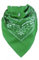 Harrys-Collection Unisex Bandana Bindetuch 100% Baumwolle (1 er 6 er oder 12 er Pack), Farbe:grün