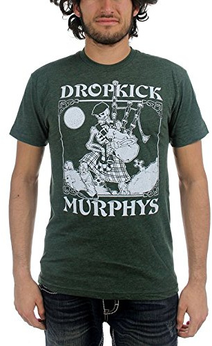 Dropkick Murphys - T-Shirt - Men - Dropkick Murphys - Uomo Vintage Skeleton Piper (T-Shirt)