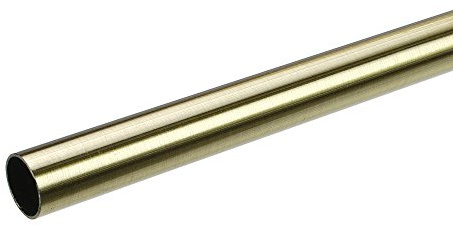 Liedeco Rohr, Stilrohr für Gardinenstangen ø 20 mm | Messing-antik | L 160 cm