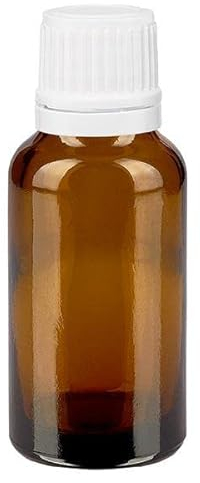10 x Braunglasflaschen / Tropfflaschen 20 ml inkl. Originalitäts-Schraubverschluss OV mit Tropfereinsatz DIN 18 / Braunglasflasche / Tropferflasche / Tropferflaschen / Braunglas Flasche ***Apothekenqualität, gefertigt nach dem Europäischen Arzneibuch***