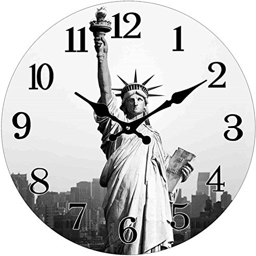 Glas Uhr Statue of Liberty 38 cm