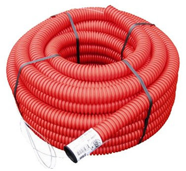 Gaine TPC rouge Ø 75 mm x 25 mètres