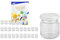 MamboCat 28er Set Rundgläser 53 ml Deckelfarbe weiß TO 43 inkl. Diamant Gelierzauber Rezeptheft, Einmachgläser, Einkochgläser, Vorratsgläser, Mini Sturzgläser, Obstgläser, Portionsgläser, Gläser