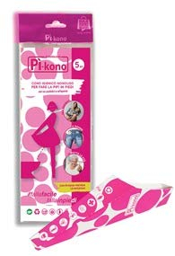 5 Pì-kono Cono Igienico Imbuto Monouso Orinatoio Portatile per Donne per fare Pipì in Piedi Fuori Casa, Già Ripiegato, Made in Italy Usa e Getta