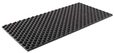 Noppenschaum Absorber Anthrazit 20mm, 50x100cm - Akustikverbesserung Schaumstoff für Studio, Proberaum & Musikzimmer - 2cm Starke, Hochwertige Schalldämmung von Musik Store
