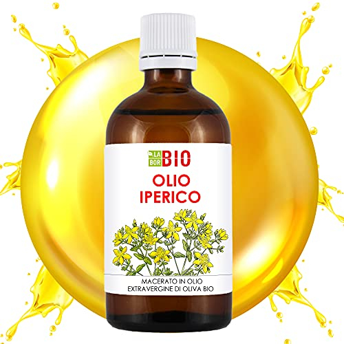 Olio di Iperico Bio 100% Naturale 100 ml - Doposole Scottature Cicatrici - Laborbio