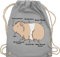 Turnbeutel Rucksack - Tiere Hase & Co. - Meerschwein Anatomie I Meerschweinchen I Geschenk Meerschweinchen Liebhaber - Unisize - Hellgrau - kinderrucksack tier tiermotiv guinea beutel mit tieren