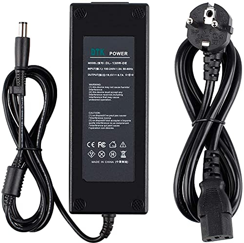 DTK 19.5V 6.7A 130W Cargadores y adaptadores para portátiles y netbooks para DELL Cargadore Portátile Netbook Ordenador Computadora AC Laptop Adaptador Cargador Connector:7.4 x 5.0mm