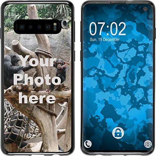 PhoneNatic Case kompatibel mit Samsung Galaxy S10 Personalisierte Handyhülle Clear zum selbst gestalten mit eigenem Foto