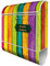 banjado® Design Briefkasten personalisiert mit Bunte Holzlatten 38,5x46,5x13cm & 2 Schlüssel - Briefkasten Stahl weiß mit Zeitungsfach pulverbeschichtet - Postkasten A4 Einwurf inkl. Montagematerial