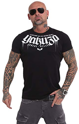 Yakuza Herren Killer T-Shirt, Schwarz, 4XL