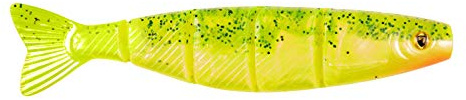 Fox Rage Pro Shad Jointed 14cm UV Lemon Tiger Gummifisch