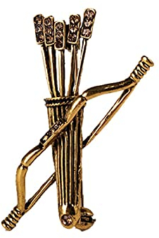 HCMA Vintage Metall Bogen und Pfeile Broschen Kristall Kleidung Anzug Hemdkragen Anstecknadel Abzeichen Brosche Schmuck Männer & Frauen Accessoires
