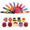 10Pcs Bunte Schnapparmbänder für Kinder, Superhelden Slap Bands mit Abzeichen, Silikon Wristband Superhelden Slap Armbänder Set, Party Bag Füllstoffe für Kinder Jungen Mädchen Birthday