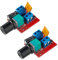BOJACK Mini DC Motor Drehzahlregler PWM Kleiner LED Dimmer 5A 90W 3v 6v 12v 24v 35v Drehzahlschalter (2 Stück)