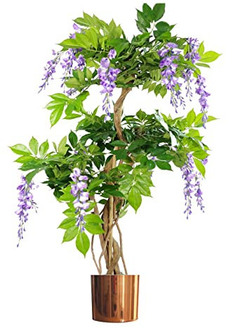 Leaf Design UK Realistic Artificial Tree, Wisteria Copper, 110cm