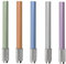 Catelves 5 Stück Stiftverlängerung, Farbe Bleistiftverlängerung, Verstellbar Aluminiumlegierung Aluminium Bleistift Extender für Schule Malatelier Schreibgerät (Silber, Orange, Rosa, Blau, Grün)