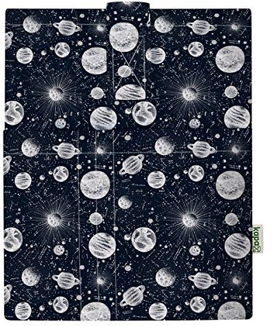 Pochette DE Livre Couverture de Livres, pour Livre broché, Tissu Lavable,imperméable,Protecteur de Livre - rembourré, Housse de Protection pour Tablette pour Adulte-Large- 28 cm x 22 cm (Espace)