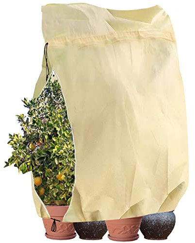 Winter Protection for Plants, 110 * 170cm, Winter Plant Protection, Protective Cover, Frost Protection, Garden Flower Protection, Overwinter Tent, Cold Protection, Tree Pot Protection