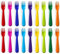 PLAKIDY Lot de 18 fourchettes en plastique pour enfant