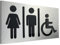 ALÚMADESIGNCO Picto WC Unisex - Pictogramme Toilette - Panneau toilettes, Porte Panneaux Homme & Femme, Signalétique wc Originale, Pancarte Toilet, Plaque Symbole Hommes Femmes