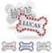 Ibera Gifts - Chapa Perro Grabada De Acero Inoxidable En Forma De Hueso, Tamaño 40 x 26 mm, Placa Perro Personalizada Para Perros Medianos Hasta Grandes (Rojo)
