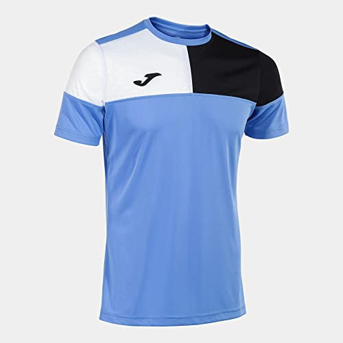 Joma Kurzarmshirt Mann Crew V blau schwarz Weiss