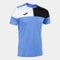 Joma Kurzarmshirt Mann Crew V blau schwarz Weiss
