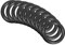QUARKZMAN 32mm x 22mm x 5mm Nitrile Caoutchouc Joints toriques x 10 Pièces Rond Joint Rondelle pour Robinet Plomberie Réparation Étanchéité Connexion [Noir]