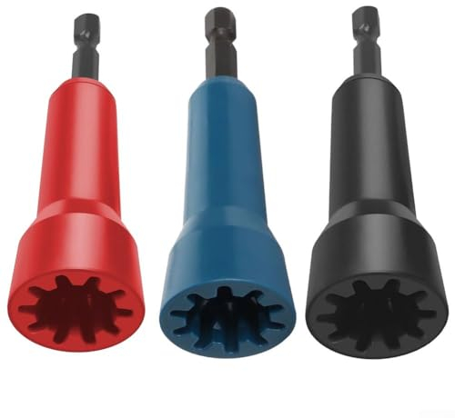 3 Stück Draht Twisting Tool Wire Twister Elektriker Werkzeuge Elektrische Draht Swivel Wicklung Connector mit 1/4 Zoll Bohrfutter für Mann Bohrer und Draht
