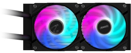 Gigabyte AORUS WATERFORCE II 240 - Radiador, color negro