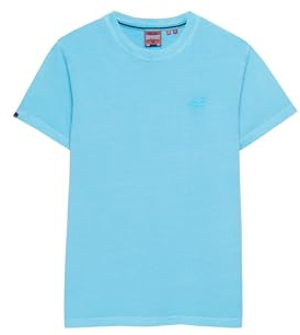 Superdry Herren Essential Logo T-Shirt mit Neon-Stickerei
