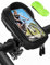 LEMEGO Fahrrad Handyhalterung Wasserdicht Motorrad Handy Halterung 360°Drehbarem Handyhalter für 4.7-6.5 Zoll Smartphone mit Regenhaube Lenkertasche Fahrradtasche Fahrradhalterung Lenker Tasche