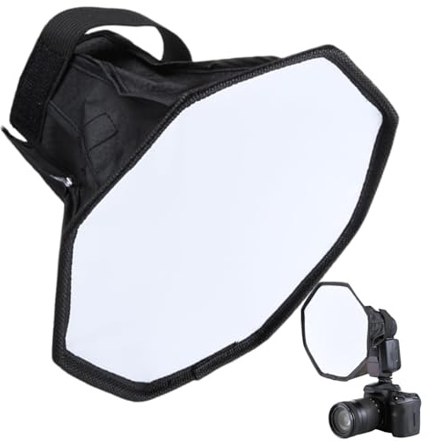 Diffuseur de flash | Lumière macro photographique, lumière douce octogonale, convient à la plupart des appareils photo photographie flash améliorée