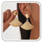 Xduargs Boho Fan Shaped Earrings Earrings Exaggerated Metal Fan Dangle Earrings Vintage Fan Drop Earrings Disc Coin Studs Earrings Geometric Fan Statement Earrings Jewelry for Women(Gold)