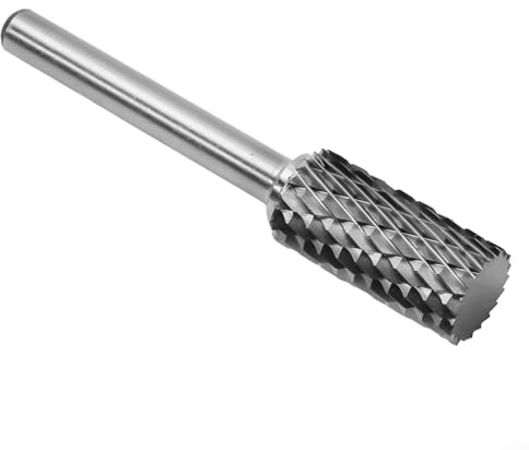 VersaGenius - Frese rotanti in carburo di tungsteno da 12 mm con codolo da 6 mm per smerigliatrice, lima rotante, fresatura, taglio metallo, testa per trapano, pulizia giunti saldati