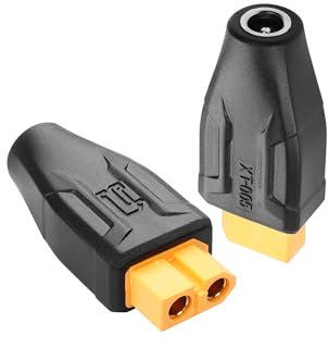 SinLoon 2er-Pack XT60 auf DC5521 Adapter XT60 auf DC 5,5 mm x 2,1 mm kabellos für TS100 Lötkolben, FPV-Monitor, Stromversorgung, Drohne (XT60-Buchse auf DC-Buchse)