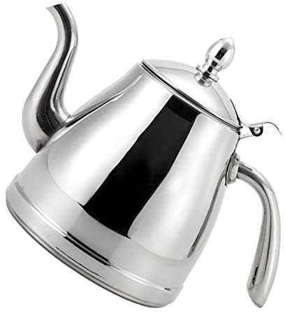 HOLIDYOYO Edelstahl Wasserkocher Zum Kochen Teekessel Für Induktionsherd Praktisch Für Zuhause Geeignet Für Tee Kaffee Haferbrei Zubereitung Von Heißgetränken