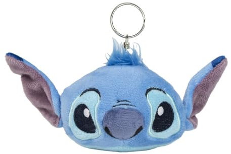 Disney Stitch - Bonito llavero de felpa para regalo, regalo de cumpleaños, relleno de calcetines de viaje, azul, 19x12x9cm