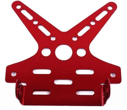 Number Plate Frame Aluminum Alloy Motorcycle Rear License Plate Frame Motorbike Bracket Rack Scooter Adjusted Number Holder