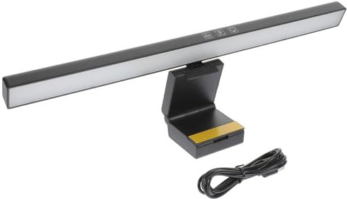 Genérico Monitor de Tira de luz Monitor de luz Barra de para Juegos lampara Pantalla Ordenador Light Ear la Barra de Luces LED a de para electrónico Black