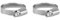 Gardena Schlauchschelle: Stahl-Schlauchklemme zur Schlauchbefestigung, Spannbereich 25-40 mm (1 Zoll), Bandbreite 9 mm, Schneckengewinde (7193-20) (Packung mit 2)