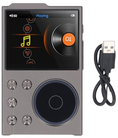 HiFi -MP3 -Player mit Bluetooth, Lustless DSD Digital Music Player 2.4 Bildschirm, Digitaler Audio -Musik -Player, Tragbarer Audio -Player, 750 -mAh HiFi Sound