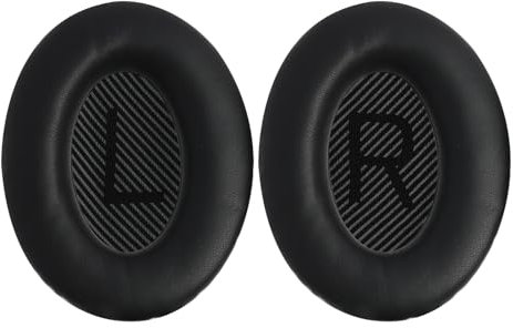 Cojines de repuesto compatibles con Bose QC35 y QC35 II, casco Circumaural piel Proteína Espuma Cojín Almohadillas Auriculares Profesionales Compatibles con Quiet Comfort 15 QC15 QC25 QC35 Ae2